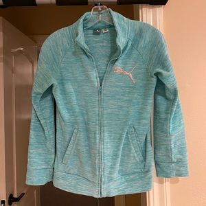 Girls Sage Green Puma jacket